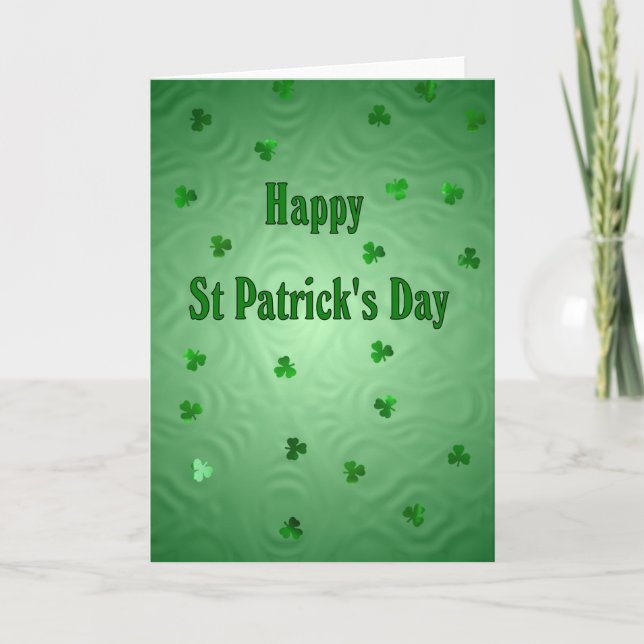 Happy St Patrick's Day Karte (Vorderseite)