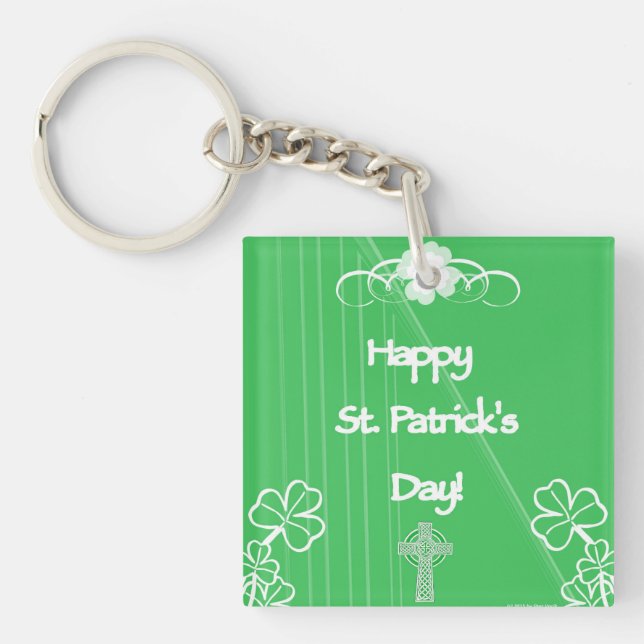 Happy St. Patrick's Day Key Chain Schlüsselanhänger (Vorderseite)