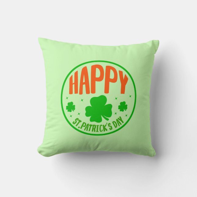 Happy St Patrick's Day Kissen (Vorderseite)