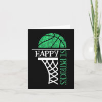 Happy St Patricks Day Kleeblatt Basketballspieler
