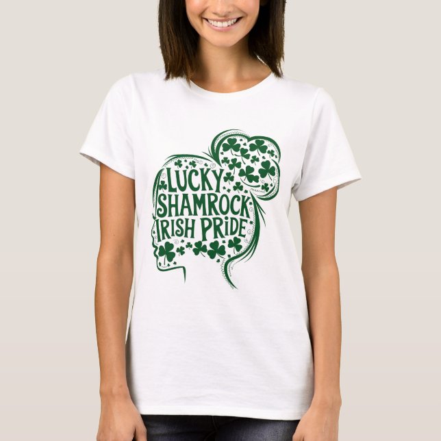 Happy St. Patricks Day Kleeblatt Irish Saint Patri T-Shirt (Vorderseite)