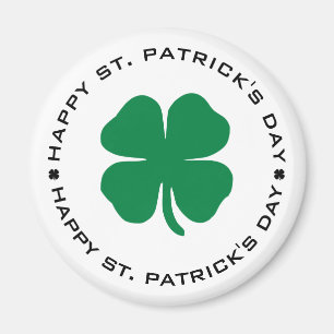 Happy St. Patrick's Day Kleeblatt Lucky Charm Magnet