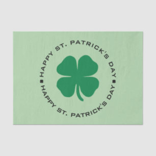 Happy St. Patrick's Day Kleeblatt Lucky Charm Seidenpapier