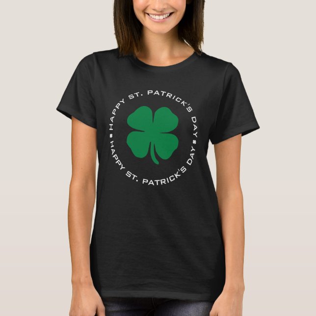 Happy St. Patrick's Day Kleeblatt Lucky Charm T-Shirt (Vorderseite)
