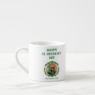 Happy St patricks day Kleeblatts Family Foto Espressotasse