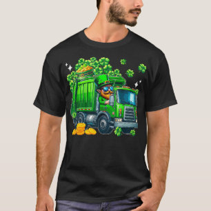 Happy St Patricks Day Kleeblatts Man Driving Garba T-Shirt
