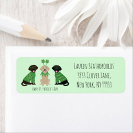 Happy St Patricks Day Labrador Retriever Hunde