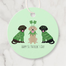 Happy St Patricks Day Labrador Retriever Hunde Geschenkanhänger