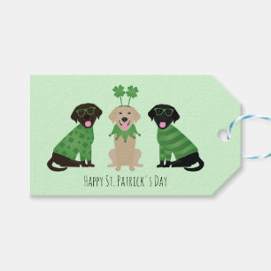 Happy St Patricks Day Labrador Retriever Hunde Geschenkanhänger