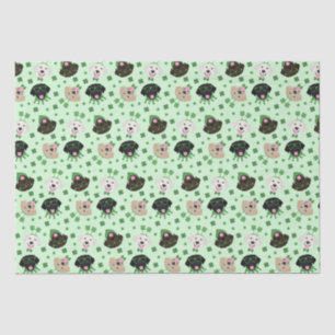 Happy St Patricks Day Labrador Retriever Hunde Seidenpapier
