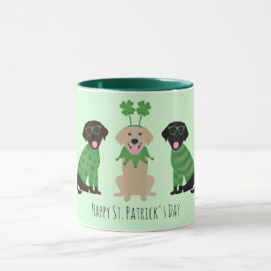 Happy St Patricks Day Labrador Retriever Hunde Tasse