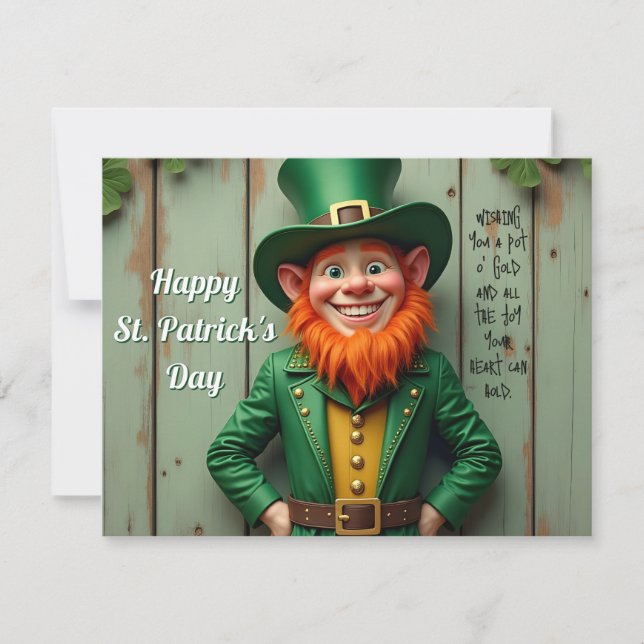 Happy St. Patrick's Day Leprechaun (Vorderseite)