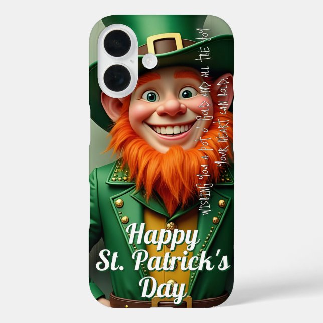 Happy St. Patrick's Day Leprechaun Case-Mate iPhone Hülle (Rückseite)