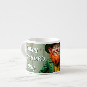Happy St. Patrick's Day Leprechaun Espressotasse