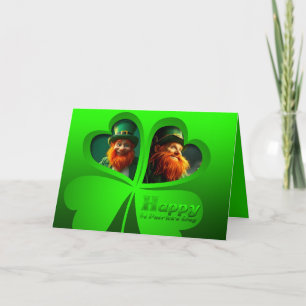 Happy St Patrick's Day Leprechaun Foto HGC3 hinzuf Karte