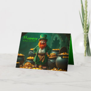 Happy St Patrick's Day Leprechaun HGC01 Karte