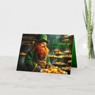 Happy St Patrick's Day Leprechaun HGC05 Karte