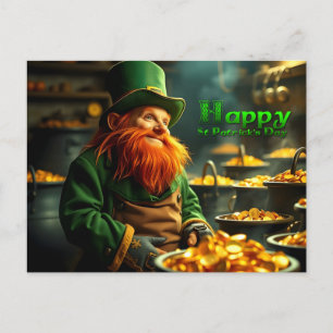 Happy St Patrick's Day Leprechaun HPostC05 Feiertagspostkarte
