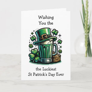 Happy St Patrick's Day Leprechaun Karte