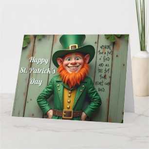 Happy St. Patrick's Day Leprechaun Karte