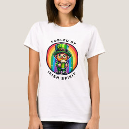 Happy St Patrick's Day Leprechaun mit grünem Bier T-Shirt