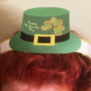 Happy St. Patrick's Day Leprechaun Papier Hat druc Poster