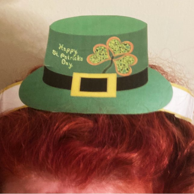 Happy St. Patrick's Day Leprechaun Papier Hat druc Poster (Von Creator hochgeladen)