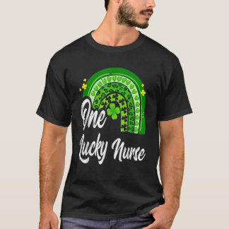Happy St Patrick's Day Leprechaun Pop It Rainbow F T-Shirt