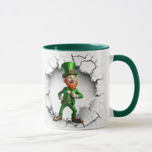 Happy St. Patrick's Day Leprechaun Tasse