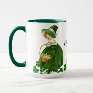 Happy St Patrick's Day Little Girl Lucky Kleeblatt Tasse