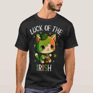 Happy St Patrick's Day Luck of the Irish Cat and S T-Shirt