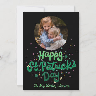 Happy St. Patrick's Day Lucky Kleeblatts Einfach Feiertagskarte