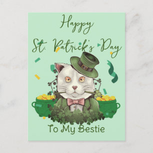 Happy St. Patrick's Day Lucky Kleeblatts Einfach Feiertagspostkarte
