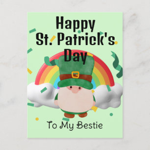 Happy St. Patrick's Day Lucky Kleeblatts Einfach Feiertagspostkarte