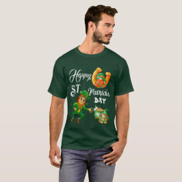 Happy St Patricks Day Lucky Leprechaun Pot of Gold T-Shirt