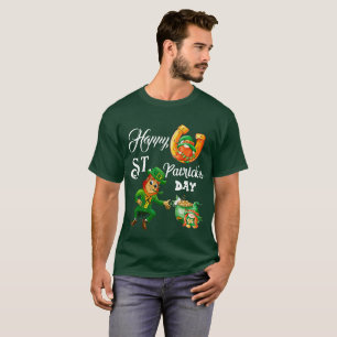 Happy St Patricks Day Lucky Leprechaun Pot of Gold T-Shirt