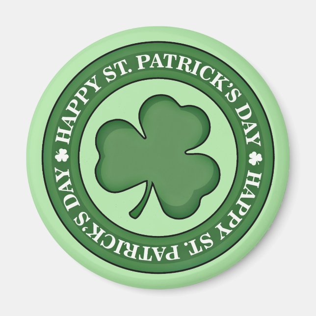 Happy St. Patricks Day Magnet (Vorne)