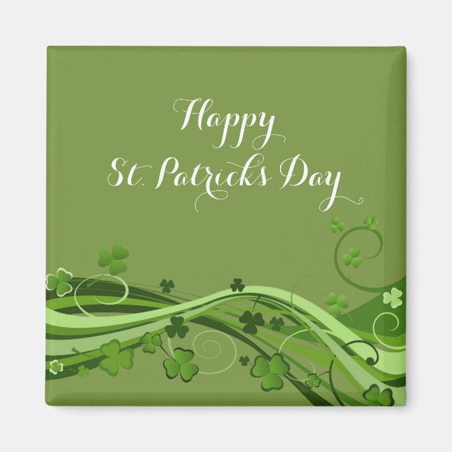 Happy St. Patrick's Day Magnete Blumenkleber (Vorne)