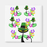 Happy St. Patrick's Day Magnete Katze