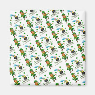 Happy St. Patrick's Day Magnete Leprechaun