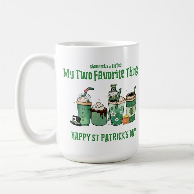 Happy St. Patrick's Day: Meine zwei Lieblingssendu Kaffeetasse (Links)