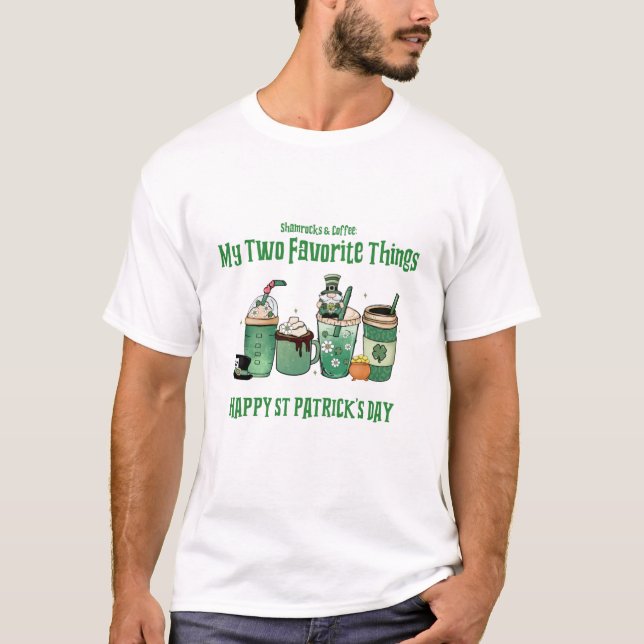 Happy St. Patrick's Day: Meine zwei Lieblingssendu T-Shirt (Vorderseite)