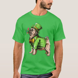 Happy St. Patrick's Day Mops Leprechaun T-Shirt