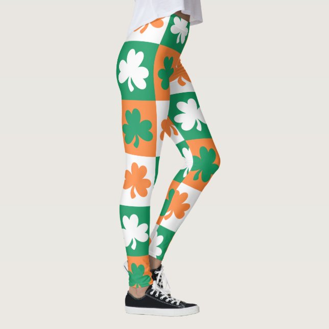 Happy St. Patrick's Day Muster Leggings (Rechts)