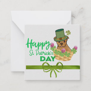 Happy St. Patricks Day Note Card Mitteilungskarte