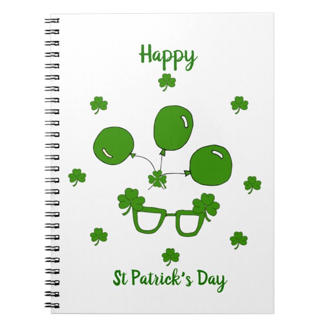 Happy St Patrick's Day Notizblock (Vorderseite)