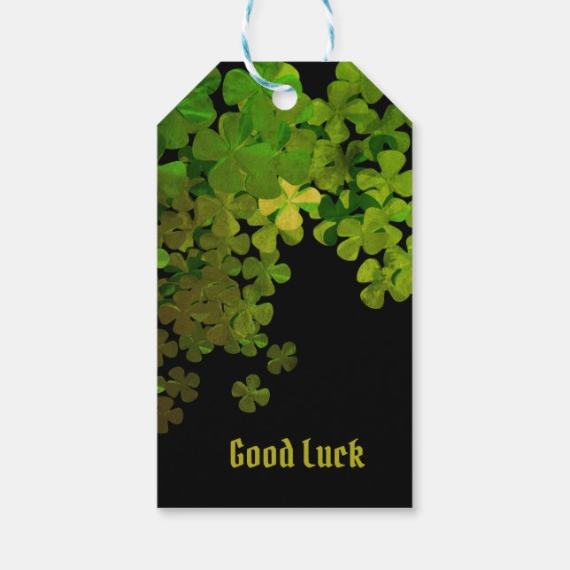 Happy St. Patrick's Day, personalisiert Geschenkanhänger (Rückseite)