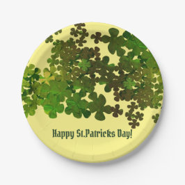Happy St Patrick's Day, personalisiert Pappteller