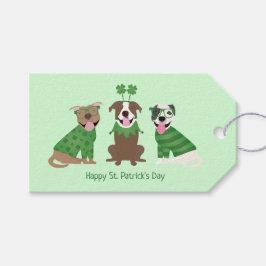 Happy St Patricks Day Pit Bull Hogs Geschenkanhänger