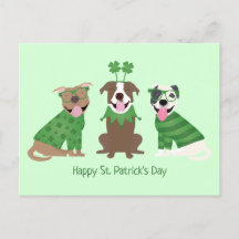 Happy St Patricks Day Pit Bull Hogs